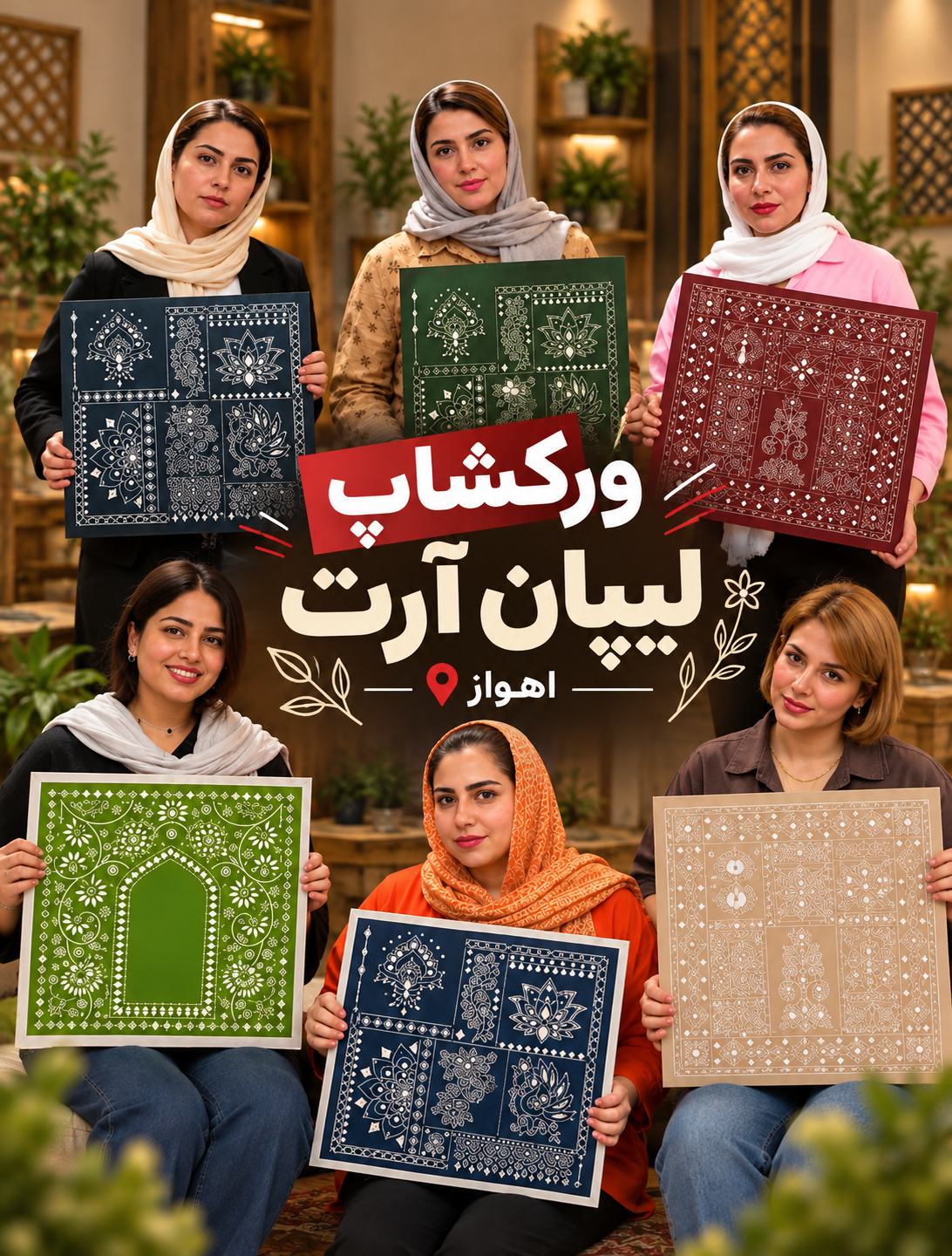 ورکشاپ لیپان ارت (اینه کاری)