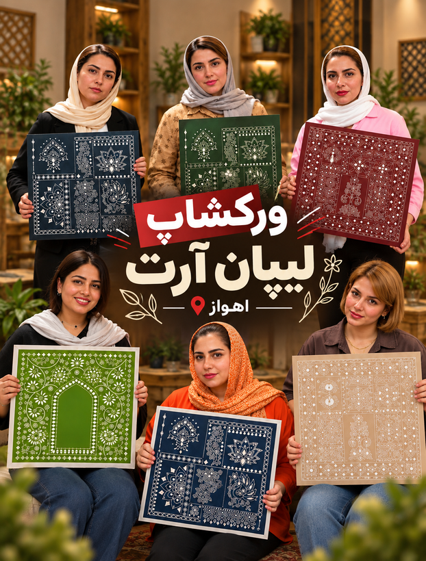 ورکشاپ لیپان ارت (اینه کاری)